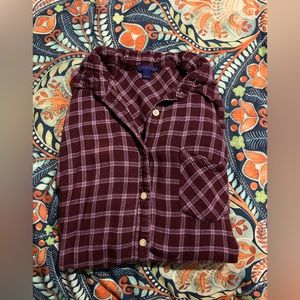 Aeropostale Super Soft Purple Flannel Shirt
